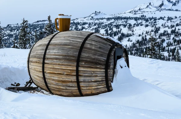 Ski resort Sheregesh, Mountain Shoria, Kemerovo region, Russia. — Stock Photo, Image