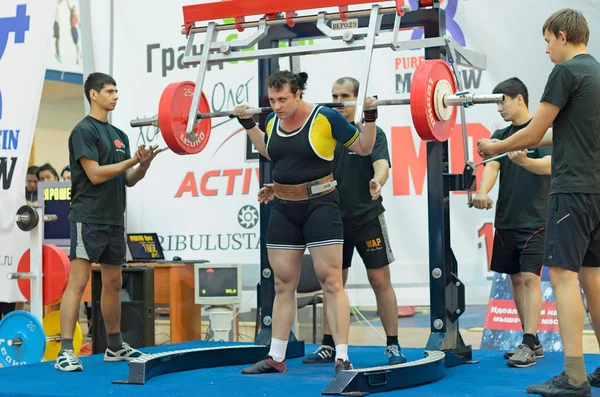 Campeonato de Rusia de levantamiento de pesas en Moscú . — Foto de Stock