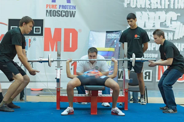 Kampioenschap van Rusland op powerlifting in Moskou. — Stockfoto