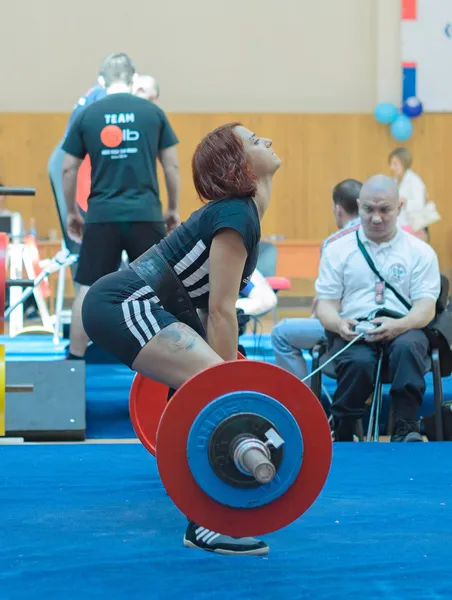 Kampioenschap van Rusland op powerlifting in Moskou. — Stockfoto