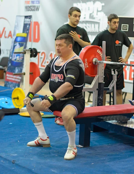 Campeonato da Rússia em powerlifting em Moscou . — Fotografia de Stock