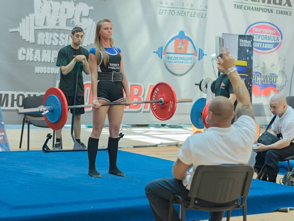 Campionato di Russia sul powerlifting a Mosca . — Foto Stock