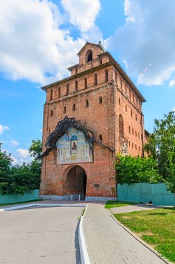 architectuur van het kremlin kolomna, spasskie vorota, 1525 jaar,