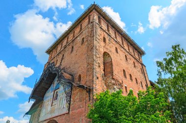 architectuur van het kremlin kolomna, spasskie vorota, 1525 jaar,