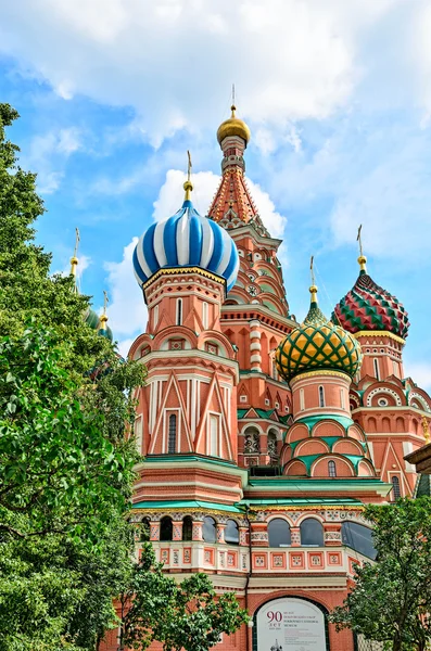 在莫斯科红场的圣瓦西里大教堂. — 图库照片