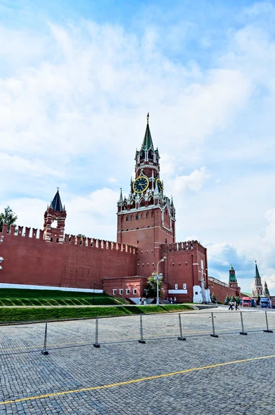 Red square in Moscow on the eve of the celebration of the baptis — Stock Photo, Image