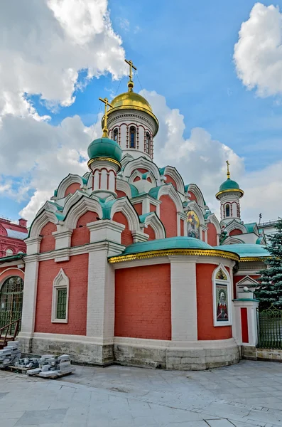 Röda torget i Moskva inför firandet av baptis — Stockfoto