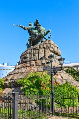 anıt bogdan khmelnitsky, kiev, Ukrayna.