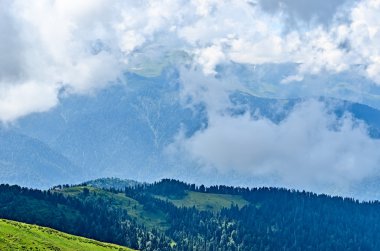 manzara ve görünümlerini krasnaya polyana, Soçi.