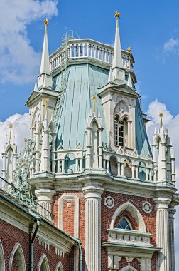 Emlak tsaritsyno, Moskova, Rusya.