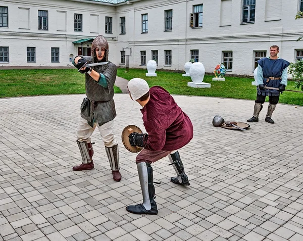 Joust на території монастиря. — стокове фото