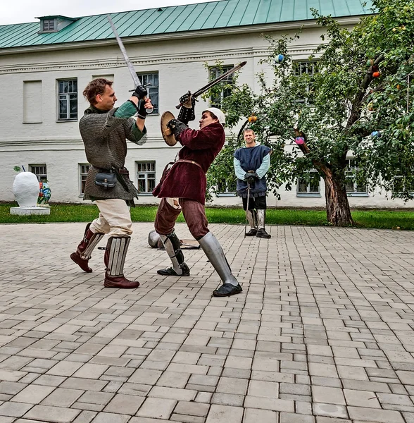 Joust na terytorium klasztoru. — Zdjęcie stockowe