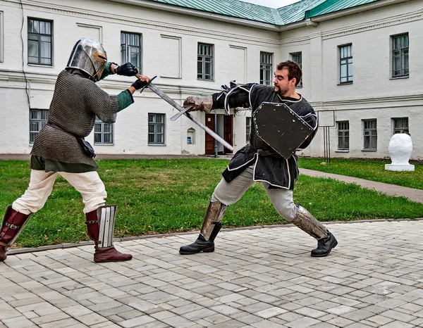 Joust na terytorium klasztoru. — Zdjęcie stockowe