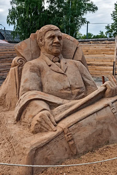 Sand sculptures in Rostov Veliky. — Stock Photo, Image