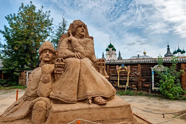Esculturas de areia em Rostov Veliky . — Fotografia de Stock