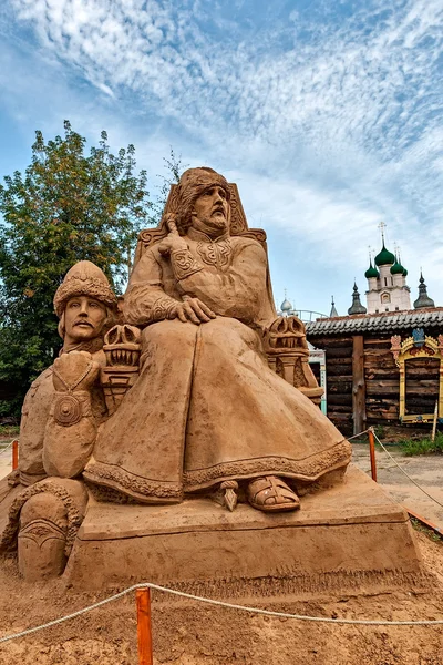 Esculturas de arena en Rostov Veliky . — Foto de Stock