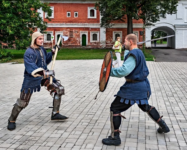 Joust на території монастиря. — стокове фото