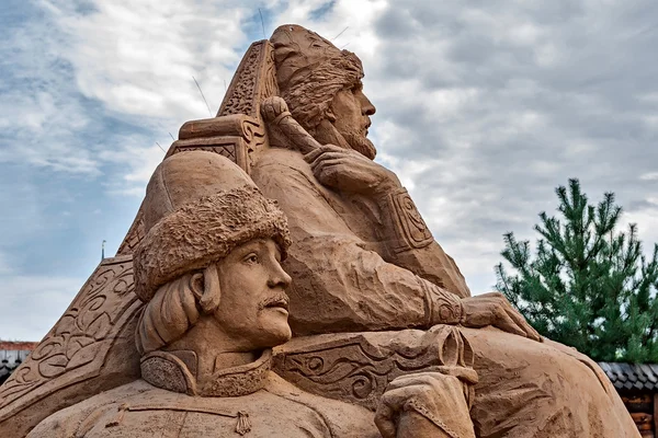 Sandskulpturen in Rostow am Don. — Stockfoto