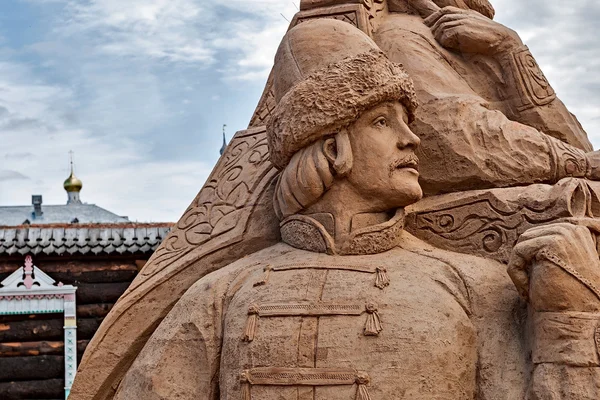 ロストフ veliky で砂の彫刻. — ストック写真