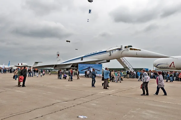 Міжнародний авіаційно-космічний салон Макс в Жуковському, Росія — стокове фото