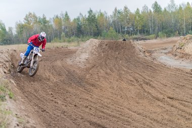 Motocross, ramenskoe, Rusya Federasyonu.
