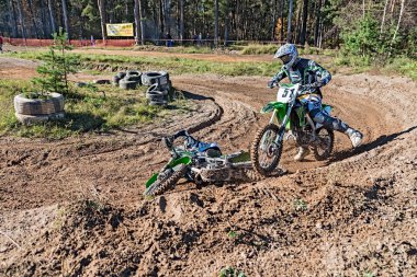 Motocross, lytkarino, Rusya Federasyonu.