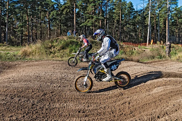 Motocross, lytkarino, Ryssland. — Stockfoto