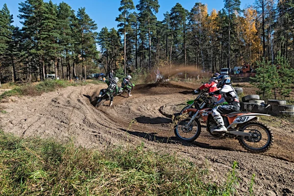 Motocross, lytkarino, Ryssland. — Stockfoto