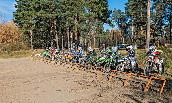 Motocross, lytkarino, Ryssland. — Stockfoto