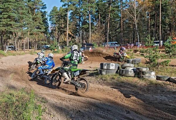 Motocross, lytkarino, russland. — Stockfoto