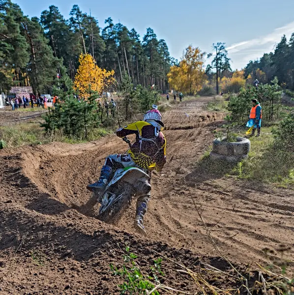 Motocross, lytkarino, Ryssland. — Stockfoto