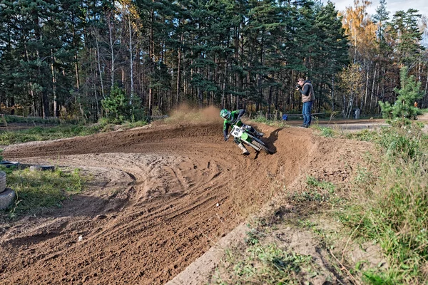 Motocross, lytkarino, russland. — Stockfoto