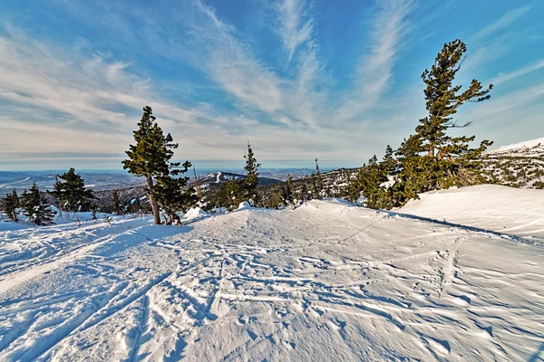 Ski resort sheregesh, kemerovo region, Ryssland. — Stockfoto