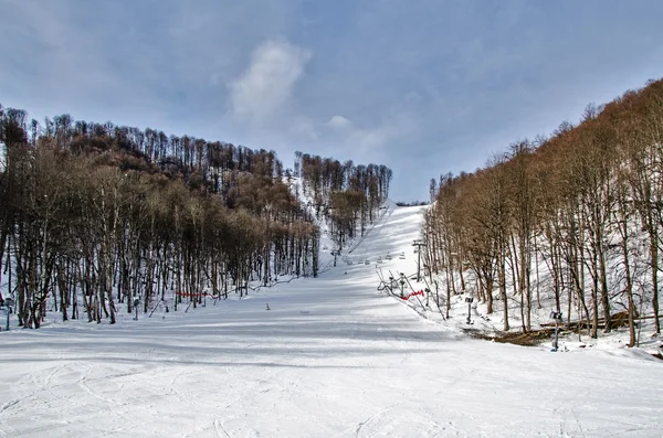 Olympic skidspår Rosa Khutor. — Stockfoto