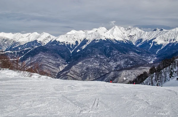 オリンピック スキー トレイル ローザ クトール. — ストック写真