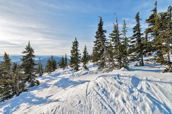 Ski resort sheregesh, kemerovo region, Ryssland. — Stockfoto