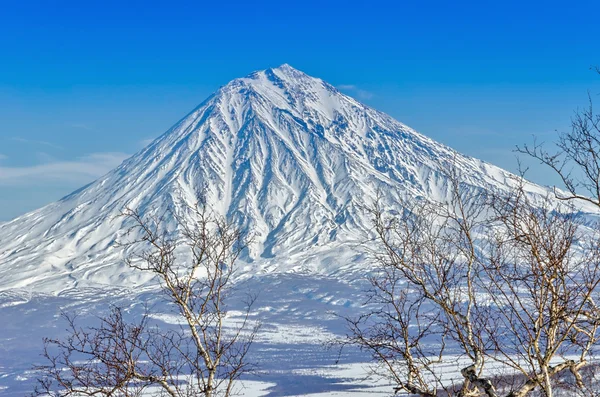 러시아 캄차카 반도의 화산. — 스톡 사진