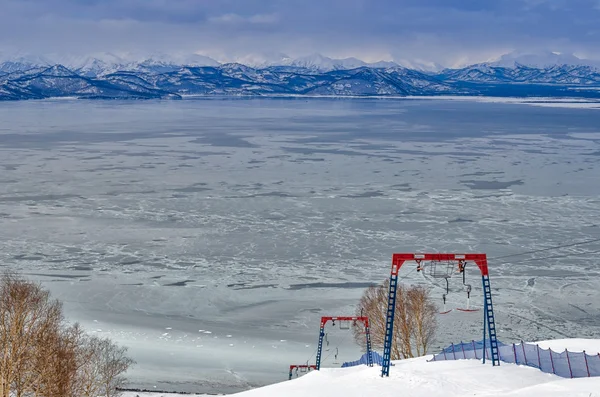 Vulkane der Halbinsel Kamtschatka, Russland. — Stockfoto