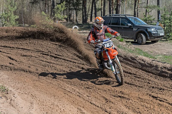 Compertições de motocross . — Fotografia de Stock