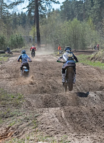 Comperciones de Motocross . — Foto de Stock