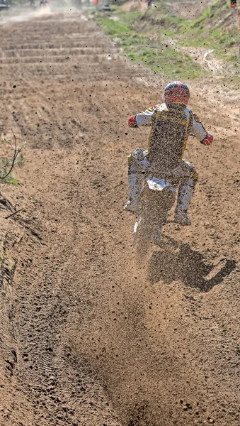 Composizioni di motocross . — Foto Stock