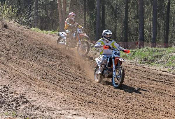 Compertições de motocross . — Fotografia de Stock