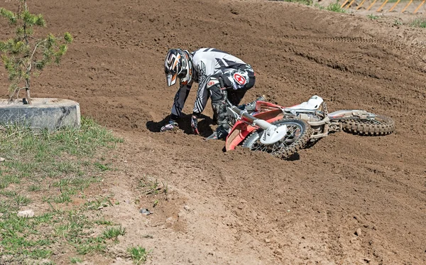 Motocross-Rennen. — Stockfoto