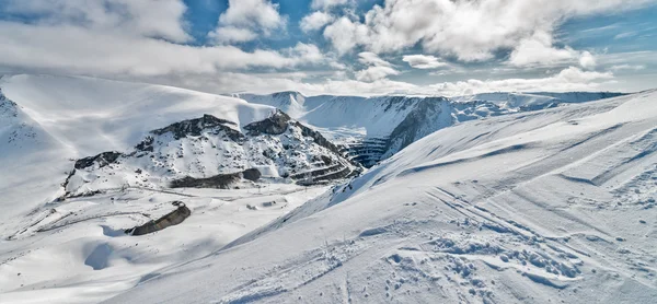 Chaîne Montagnes Khibiny Kirovsk Région Mourmansk Russie — Photo