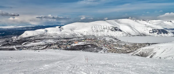 Khibiny Gebirge Kirowsk Murmansk Gebiet Russland — Stockfoto