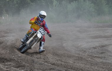 ramenskoye district, Moskova bölgesinde yaz motocross