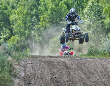 ramenskoye district, Moskova bölgesinde yaz motocross