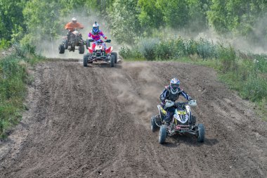 ramenskoye district, Moskova bölgesinde yaz motocross