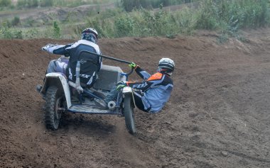 ramenskoye district, Moskova bölgesinde yaz motocross