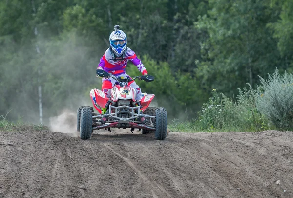 Summer motocross on the territory of Ramenskoye district, Moscow — Stock Photo, Image